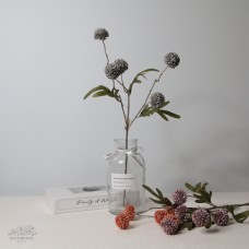 人造花 單支秋蒲公英 藍