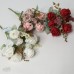 人造花 8頭珍珠玫 三色