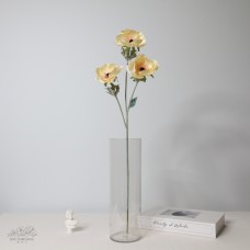 人造花 海葵花 黃色