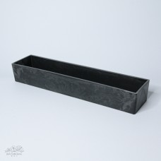 塑膠花器-長型-黑色