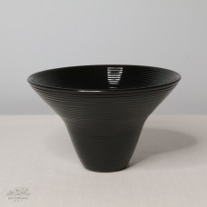 塑膠花器-螺紋花器(黑)