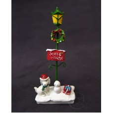 聖誕-擺飾-雪人路燈