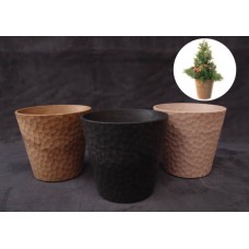 塑膠-花器Timber Pot Black(黑色)