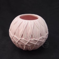 出清品陶瓷-織紋圓球(粉)