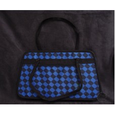 工具袋-藍黑菱格紋