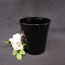 塑膠花器-1112R 圓型花器 黑色