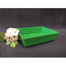 塑膠花器-T型盒(草綠)