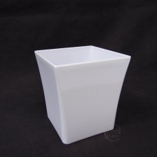 塑膠花器-方形花器 1112S (白)