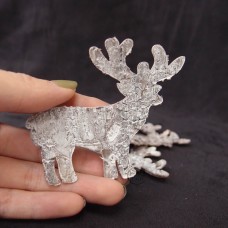 聖誕-ZG15392帶樹皮小鹿 (白色)