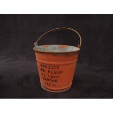 鐵花器-水桶造型(橘紅)