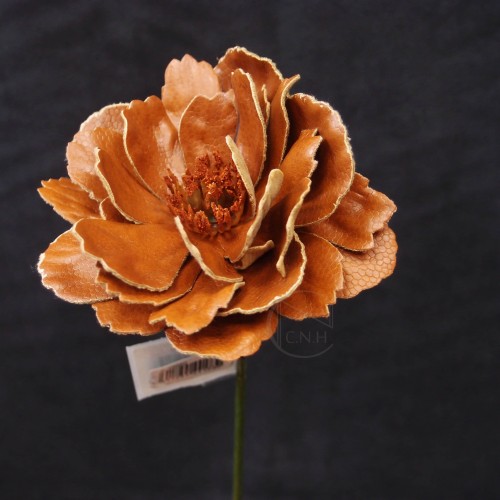 乾燥花 不凋花 人造花 擬真花 建南行剪刀 花器 劍山 人造花 Asca A 028paeonia Lactiflora芍藥brown 咖啡