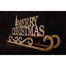 裝飾-聖誕字母雪橇