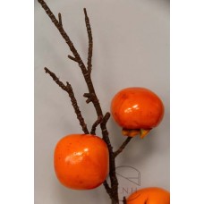 人造葉 柿子枝 橙
