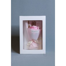 玫瑰賀卡香皂花 F026-026-1 淺粉