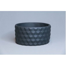 陶瓷-水泥花盆 DM8030-1 黑色 16x8cm