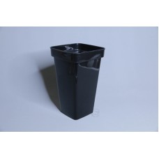 塑膠-小號方桶 黑 H27X16X10.5CM