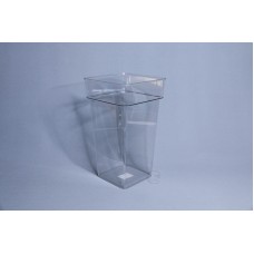 塑膠-小號荷蘭透明方桶 H30X17X12CM