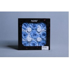 盒裝不凋花-中玫瑰 Rose Izumi 9輪 靛藍色