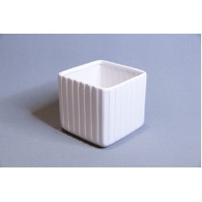 18097-2陶瓷花盆(白) 10x10xH10cm