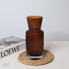 HJM-19072玻璃花瓶 新棕色