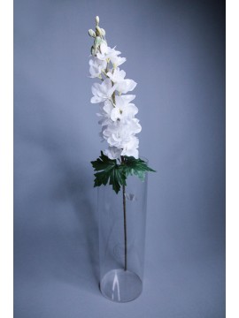人造花 3D飛燕草 長款 白色